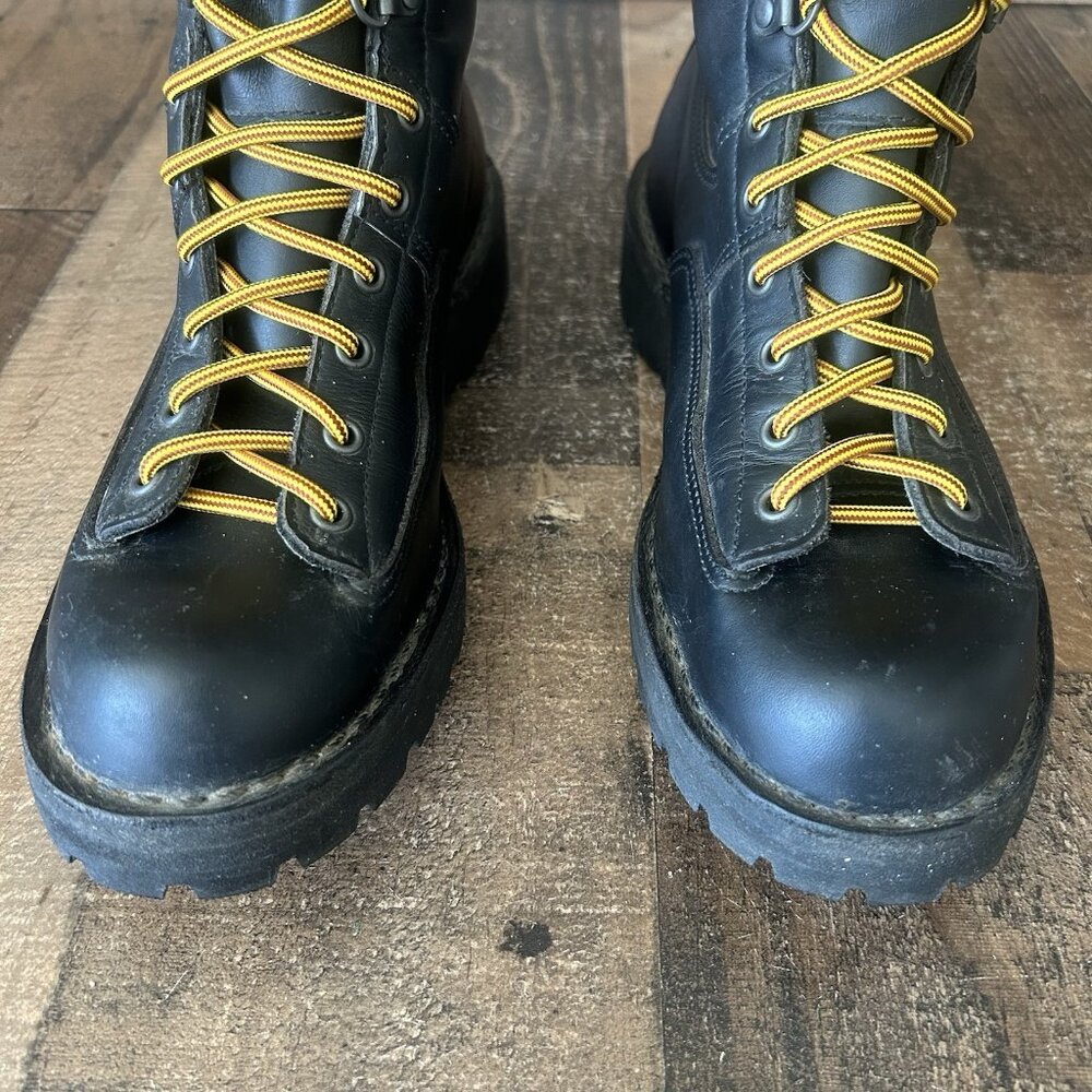 Danner Black Boots with Yellow Laces - Picture 8 of 12